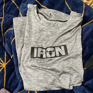 Grey workout shirt